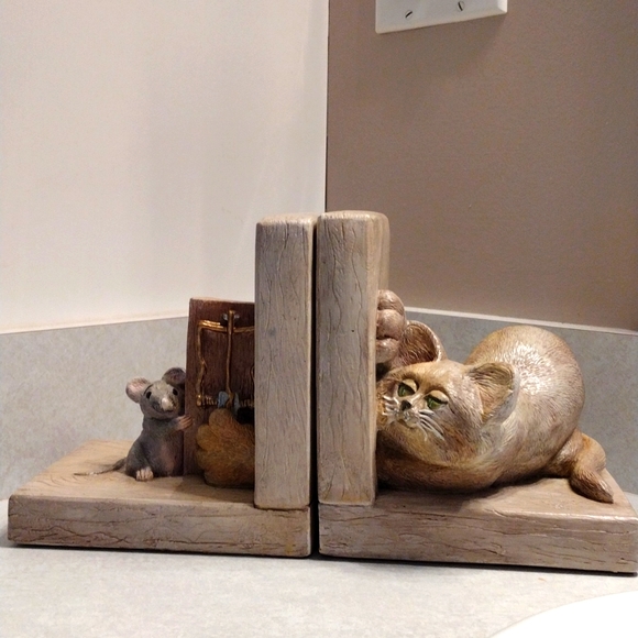 Accents Unlimited Other - Vintage, Accents Unlimited 1979,#2418 cat and mouse book ends.
